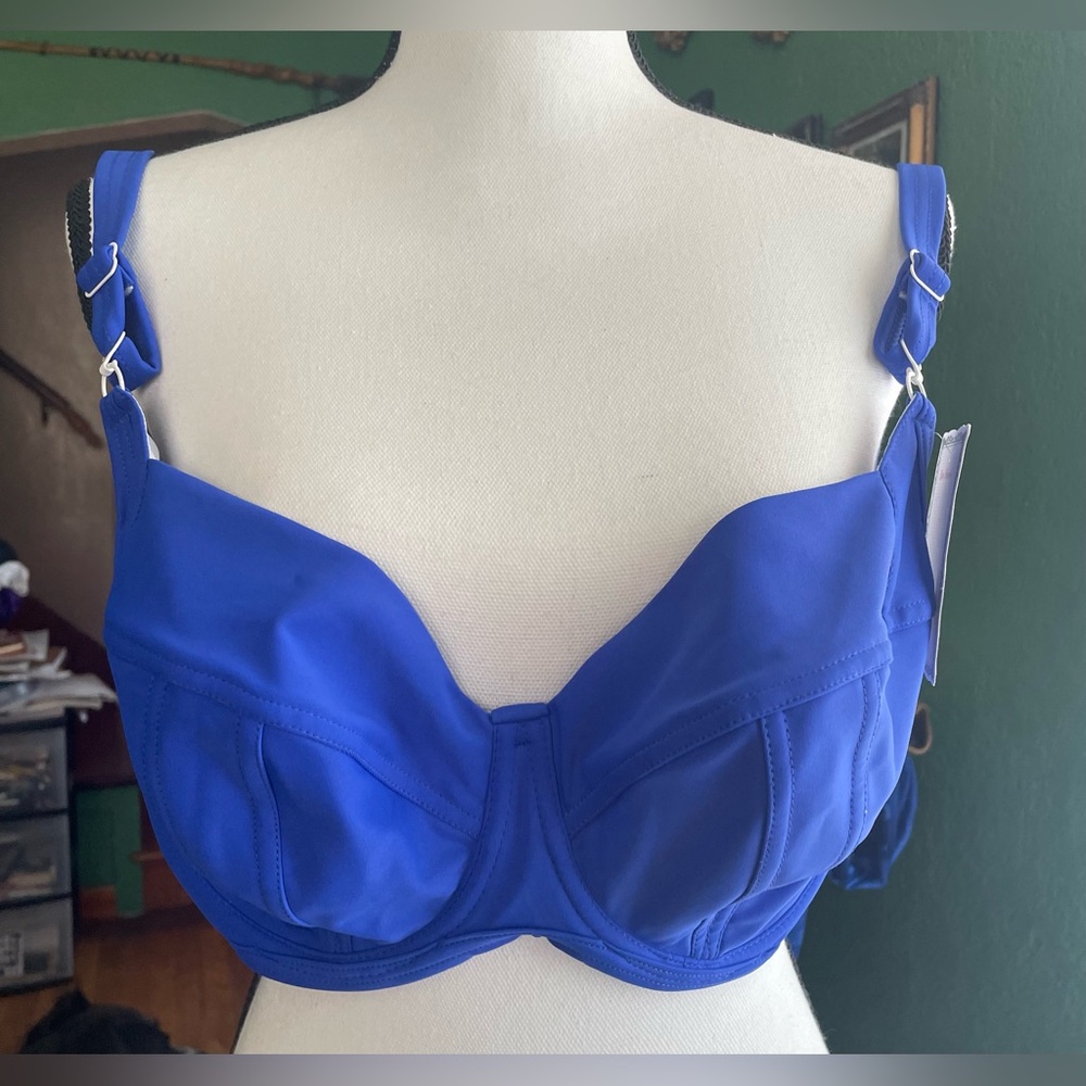 BNWT 70GG Ewa Michalak SFL Szafir Sapphire Blue Polish Bikini Top